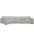 Фото #1 товара Jenneth 4Pc Leather Cuddler Sectional with 2 Power Recliners, Created for Macy's