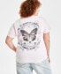 Фото #1 товара Trendy Plus Size Butterfly Graphic Print T-Shirt