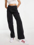 Фото #1 товара JDY high waisted wide leg jeans in dark grey