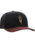 ფოტო #1 პროდუქტის Men's Black, Maroon Arizona State Sun Devils Two-Tone Reflex Hybrid Tech Flex Hat