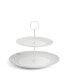 Gio Platinum Cake Stand, 2 Tier