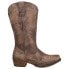 Фото #1 товара Roper Riley Scroll Embroidery Snip Toe Cowboy Womens Brown Casual Boots 09-021-