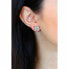 Delicate steel earrings with clear zircons Studs Party JUBE02150JWRHT/U