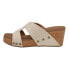 Фото #3 товара Corkys Bonny Studded Wedge Womens Beige, Gold Casual Sandals 41-0345-GDSH