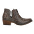 Фото #1 товара Roper Ava Distressed Embroidery Snip Toe Cowboy Booties Womens Grey Casual Boots