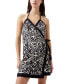 Women's Printed Halter Sleeveless Wrap Dress