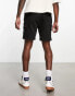 Bershka pocket cargo short in black