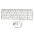 Wireless set Esperanza EK122W Liberty USB keyboard + mouse - white
