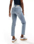 Фото #5 товара Pull&Bear comfort mom jean in light blue