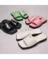 ფოტო #7 პროდუქტის Women's Florence "C" Lug-Sole Slip-On Slide Flat Sandals