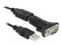 Delock 66286 - Black - 0.8 m - USB Type-A - DB-9 - Male - Female