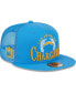 ფოტო #1 პროდუქტის Men's Powder Blue Los Angeles Chargers Collegiate Trucker 9FIFTY Snapback Hat