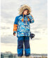 Toddler Boys Two Piece Snowsuit Majolica Blue Printed Glaciers - Toddler|Child