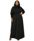 ფოტო #1 პროდუქტის Plus Size Laufey Pleated Bodice Maxi Dress