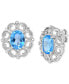 ფოტო #3 პროდუქტის Women's Milgrain Earrings in Sterling Silver