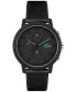 Men's L 12.12. Chrono Black Silicone Strap Watch 43mm