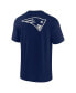 Men's and Women's Navy New England Patriots Super Soft Short Sleeve T-shirt