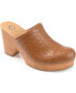 ფოტო #1 პროდუქტის Women's Kelsy Woven Heeled Platform Clogs