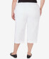 ფოტო #2 პროდუქტის Plus Size All American Twill Capri Pants with Pockets