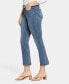 Фото #3 товара Women's High Rise Slim Cropped Flared Stretch Denim Jeans