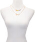 ფოტო #2 პროდუქტის Gold-Tone Rainbow Logo Two-Row Necklace, 20" + 2" extender