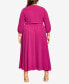 Plus Size Zadie Dress Фиолетовый, 14 - фото #3