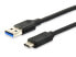 Фото #4 товара Equip USB 3.0 Type C to Type A Cable - 1.0m - 1 m - USB A - USB C - USB 3.2 Gen 2 (3.1 Gen 2) - Male/Male - Black
