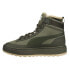 Puma Suede Winter Mid Mens Green Casual Boots 380708-03