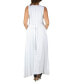 ფოტო #2 პროდუქტის Plus Size Sleeveless Empire Waist Maxi Dress