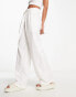 Фото #2 товара In The Style high waist wide leg palazzo trouser in white