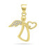 Фото #1 товара Beautiful gold-plated pendant Angel PT120Y