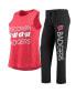 Пижама Concepts Sport Wisconsin Badgers and Pants