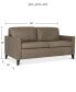 Фото #4 товара Priley 63" Leather Full Sleeper Sofa