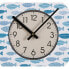 Настенное часы Versa Рыбы Деревянный 4 x 30 x 30 cm