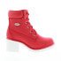 Фото #1 товара Lugz Clove WCLOVD-640 Womens Red Synthetic Lace Up Casual Dress Boots