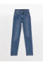 Фото #17 товара LCW Jeans Yüksek Bel Straight Fit Kadın Jean Pantolon