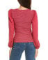 Nation Ltd Leilani Romantic Cut Out Top Women's Red Xs