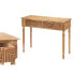 Мебель для прихожей с 2 ящиками Коричневый Древесина манго 98 x 77 x 42 cm Изгиб