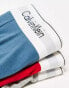 Calvin Klein modern cotton stretch trunks 3 pack in multi Разноцветный, XL - W40-43 - фото #4