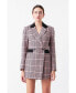 Фото #3 товара Women's Houndstooth Contrast Romper