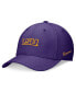 Men's and Women's Purple LSU Tigers 2024 Sideline Swoosh Flex Hat Фиолетовый, M/L - фото #1