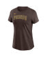 Фото #2 товара Women's Brown San Diego Padres Wordmark T-shirt