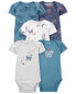 Фото #3 товара Baby 5-Pack Short-Sleeve Bodysuits NB