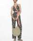 Фото #1 товара Women's Printed Bow Detail Jumpsuit
