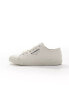 Фото #2 товара AllSaints Underground canvas low top trainers in off white