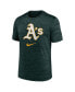 Men's Green Oakland Athletics Logo Velocity Performance T-shirt