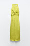 Фото #2 товара Платье из жатой ткани с узлом ZARA