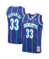 Фото #2 товара Men's Alonzo Mourning Purple Charlotte Hornets 1994-95 Hardwood Classics Swingman Jersey