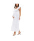 ფოტო #2 პროდუქტის Hail Spot Smocked Dress White