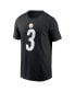 Фото #2 товара Nike Men's Russell Wilson Black Pittsburgh Steelers Name Number T-Shirt